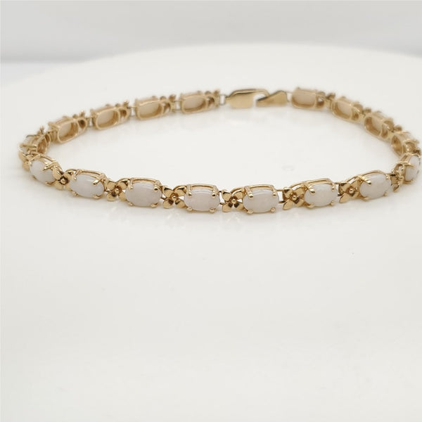 14kt Yellow Gold Opal Bracelet