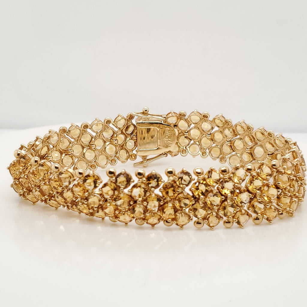 14kt Yellow Gold Citrine Bracelet
