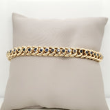 18kt Yellow Gold Blue Sapphire Bracelet
