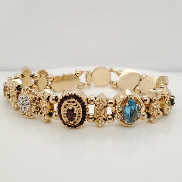 14Kt Yellow Gold Full Slide Bracelet