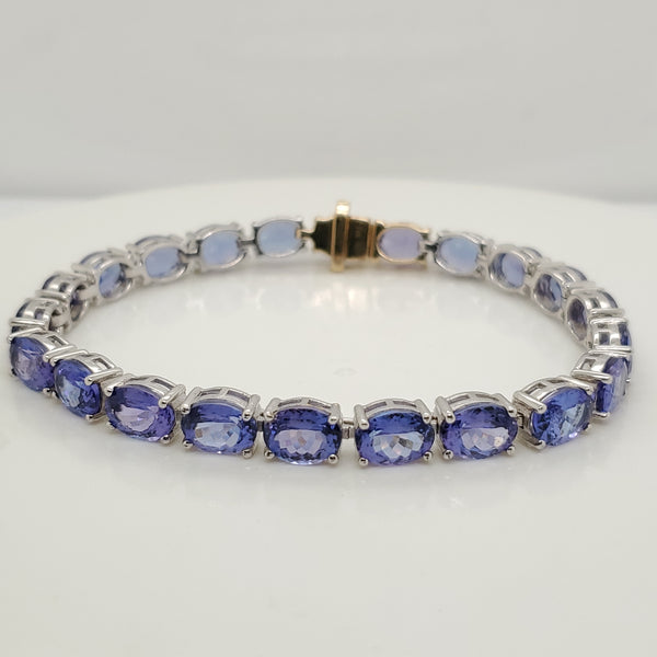 14kt White Gold Tanzanite Bracelet