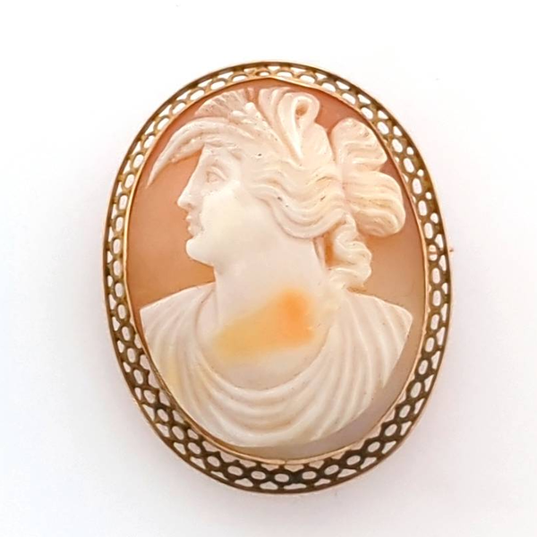 14Ky Victorian Cameo