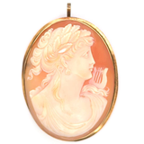 Estate Shell Cameo Brooch/Pendant