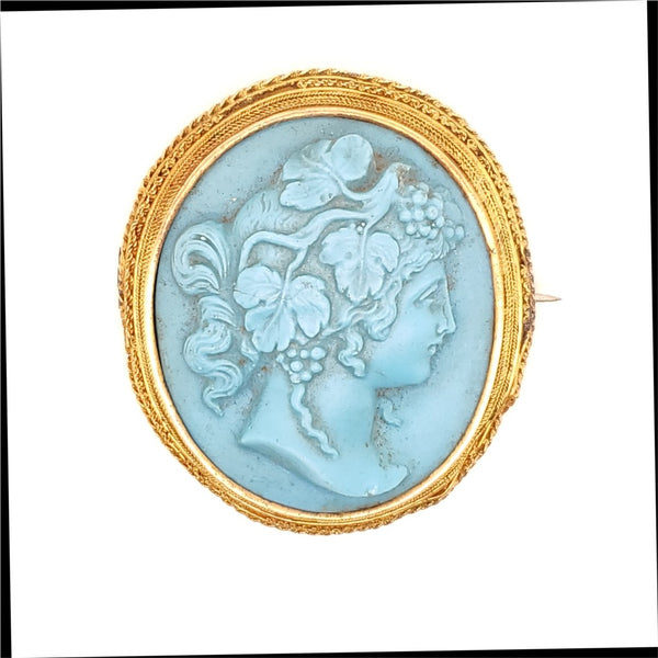 Antique Victorian Cameo Brooch
