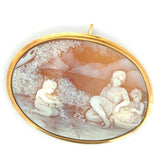 Antique Horizontal Carved Shell Cameo