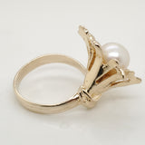 14Kt Yellow Gold Pearl Ring