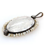 Art Deco Rock Crystal Pendant