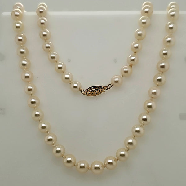 24"" Cultured Pearl Necklace