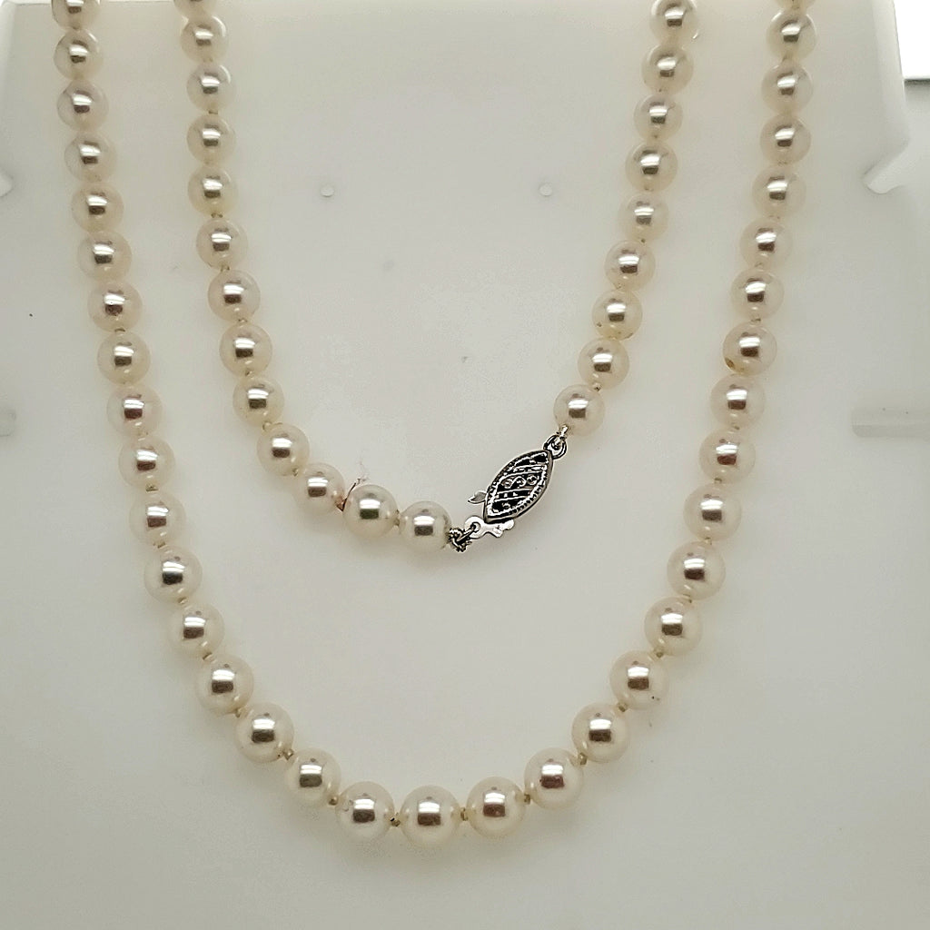 30"" Strand Cultured Akoya Pearl Necklace