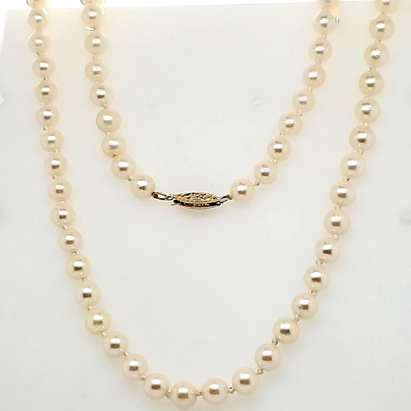 24"" Cultured Pearl Necklace