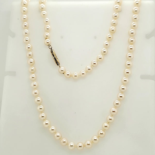 24"" Cultured Akoya Pearl Necklace