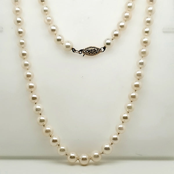 28"" Strand Cultured Akoya Pearl Necklace