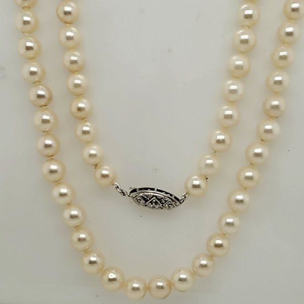 30"" Strand Cultured Akoya Pearl Necklace