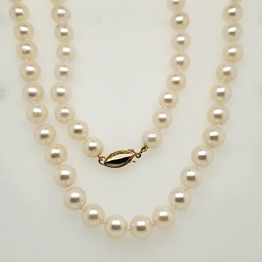 30"" Strand Cultured Akoya Pearl Necklace