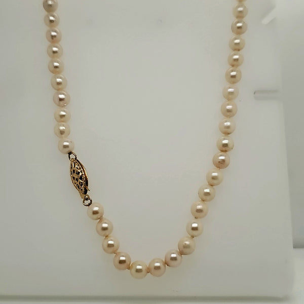 22"" Strand Cultured Akoya Pearl Necklace
