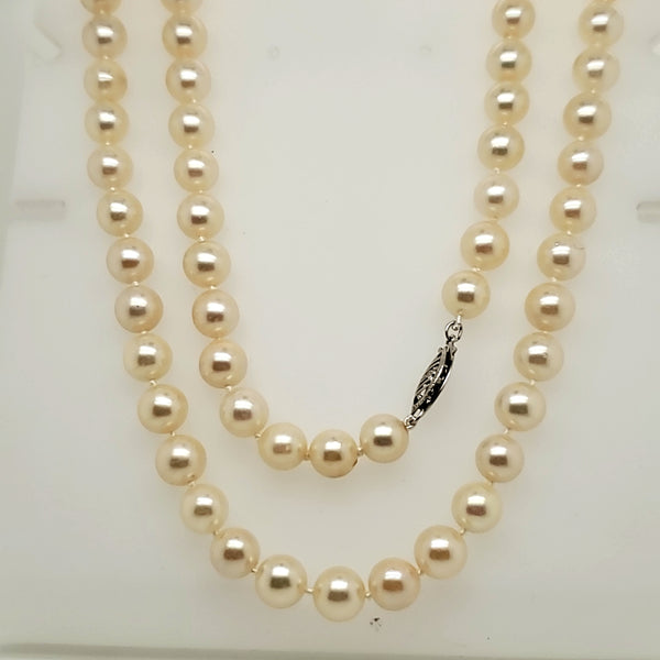 36"" Strand Cultured Akoya Pearl Necklace