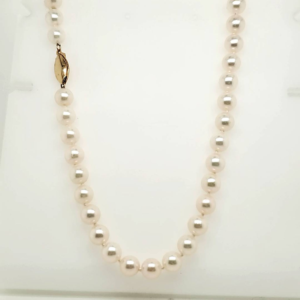 22"" Cultured Akoya Pearl Strand