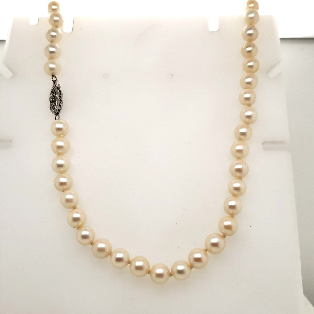 22"" Strand Cultured Akoya Pearl Necklace