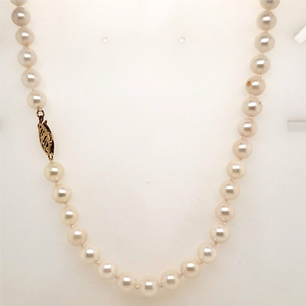 30"" Strand Cultured Akoya Pearl Necklace