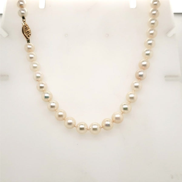 15"" Strand Cultured Akoya Pearl Necklace