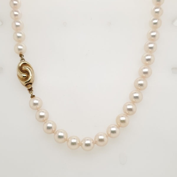 7X6.5mm Cultured Akoya Pearl Necklace