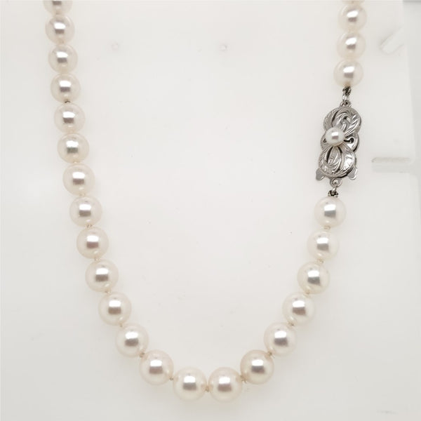 Mikimoto 24"" 7X6.5mm Cultured Akoya Pearl Necklace