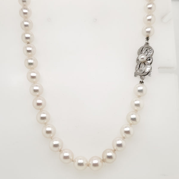 Mikimoto 18"" 7X6.5mm Cultured Akoya Pearl Necklace