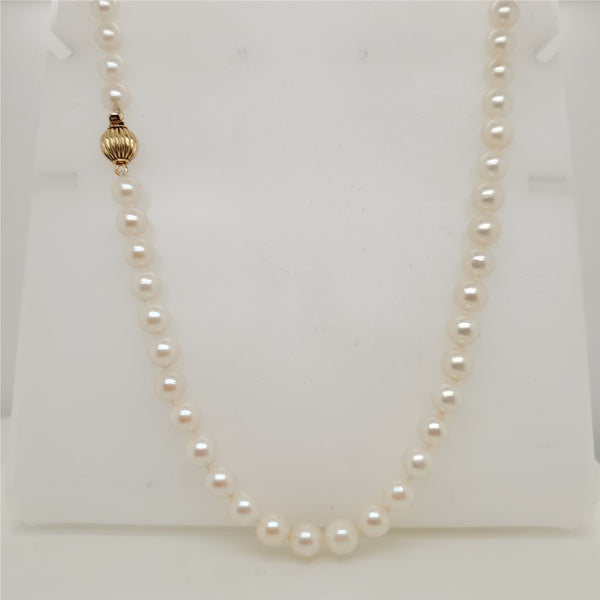 28"" Strand Cultured Akoya Pearl Necklace