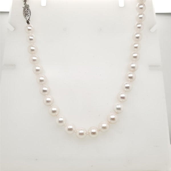 7X6.5mm Cultured Akoya Pearl Necklace