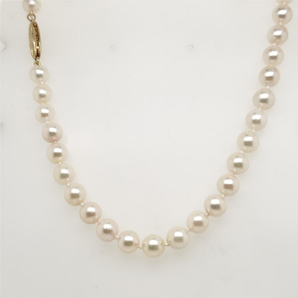 18"" Strand Cultured Akoya Pearl Necklace