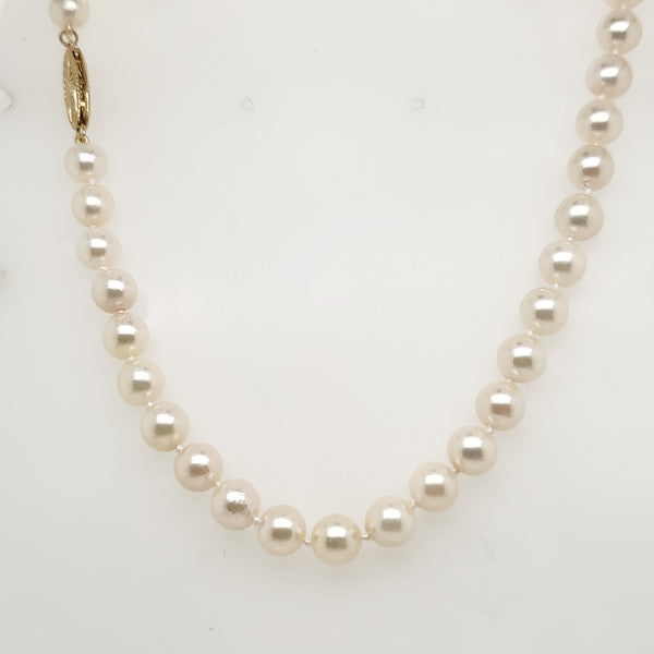 18"" Strand Cultured Akoya Pearl Necklace