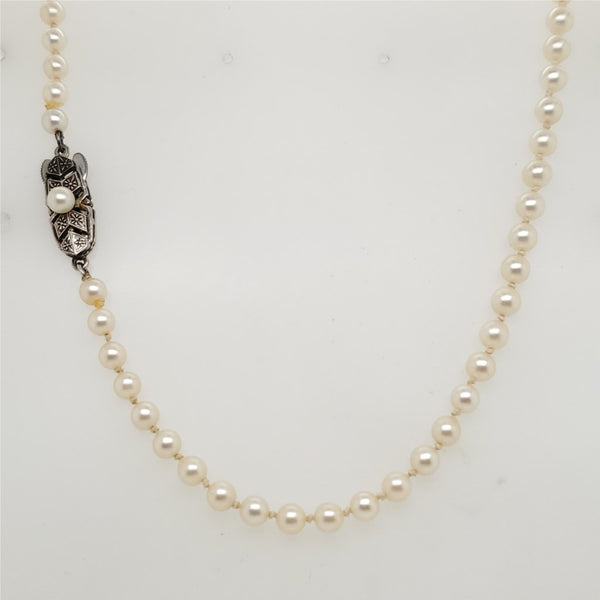 Vintage Mikimoto 18"" Pearl Strand