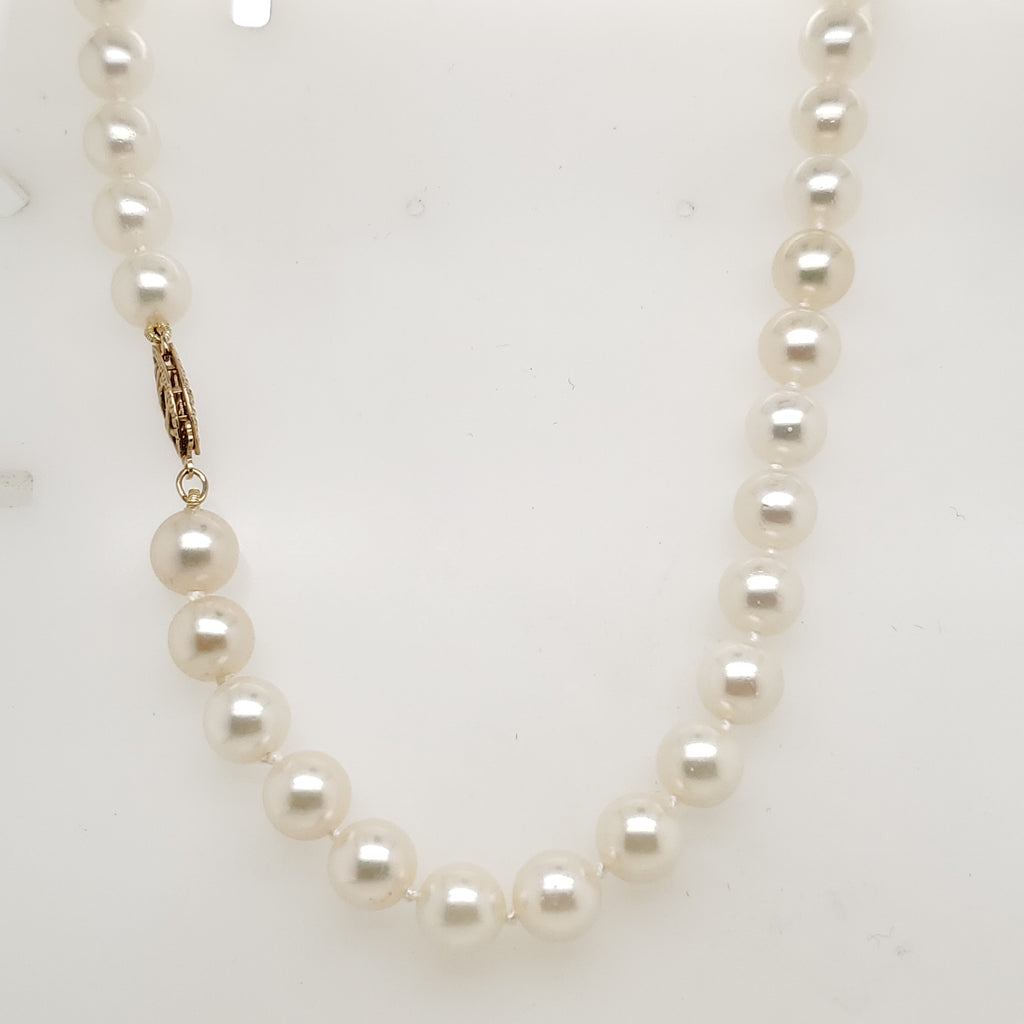 32"" Strand Cultured Akoya Pearl Necklace