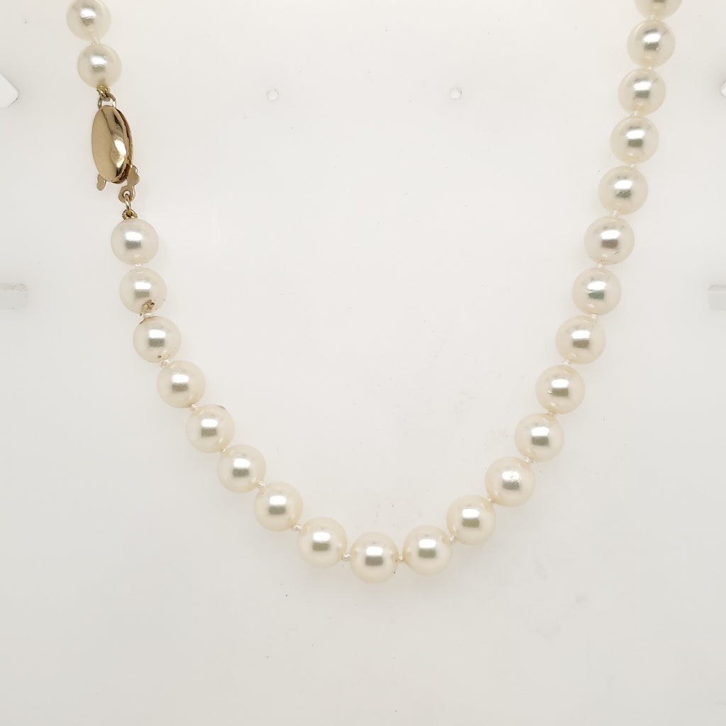 22"" Strand Cultured Akoya Pearl Necklace