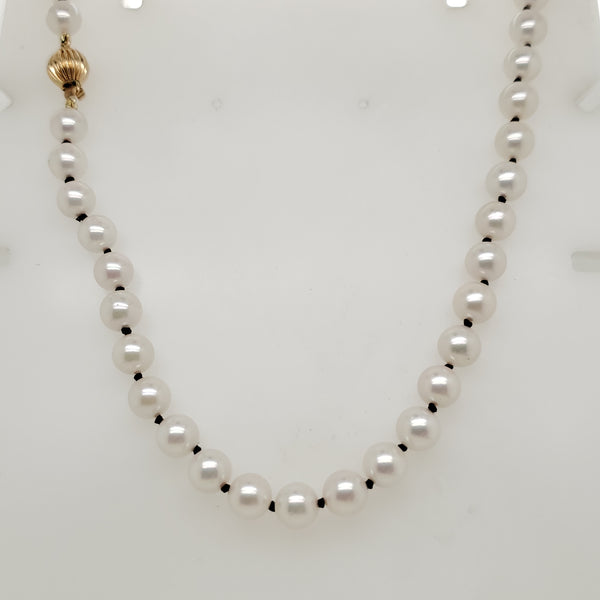 18"" Strand Cultured Akoya Pearl Necklace