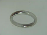 platinum  size 6 wedding band 3mm 6.7 gr.