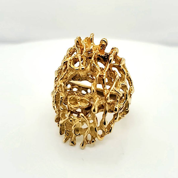 Vintage 18kt Yellow Gold Ring Guard