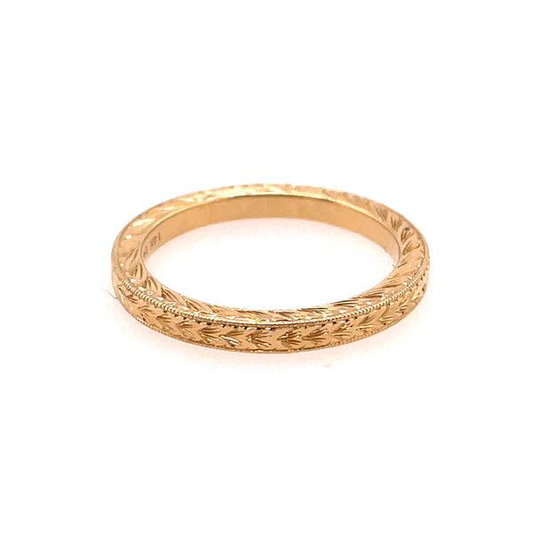 14kt Yellow Gold Stackable Wedding Band