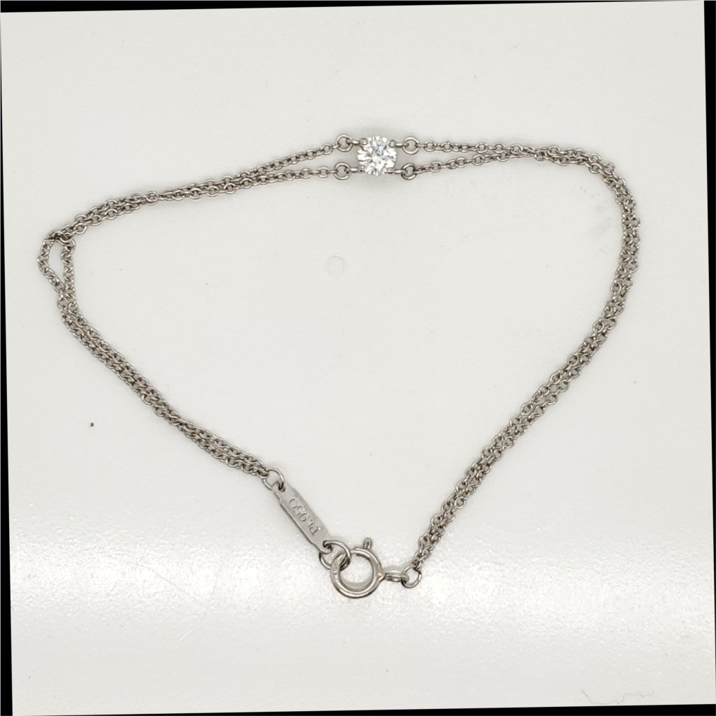 Pre-owned Tiffany platinum and Diamond Bracelet
