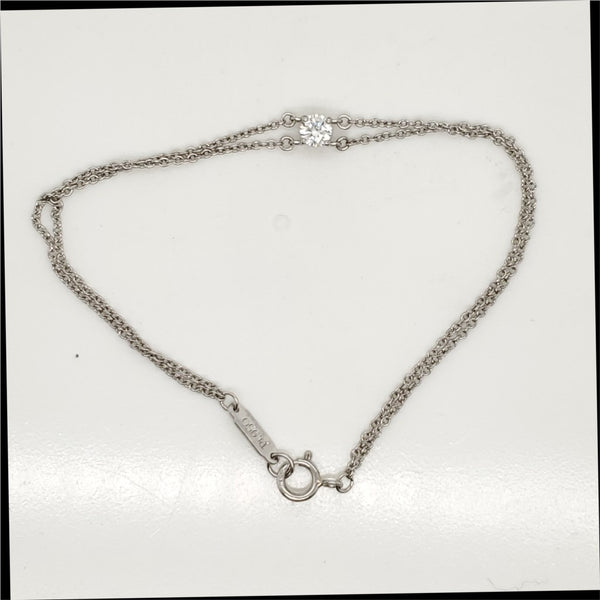 Pre-owned Tiffany platinum and Diamond Bracelet