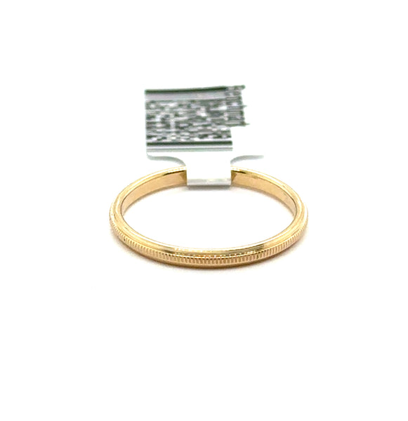 14kt Yellow Gold 2mm Benchmark Stackable Wedding Band