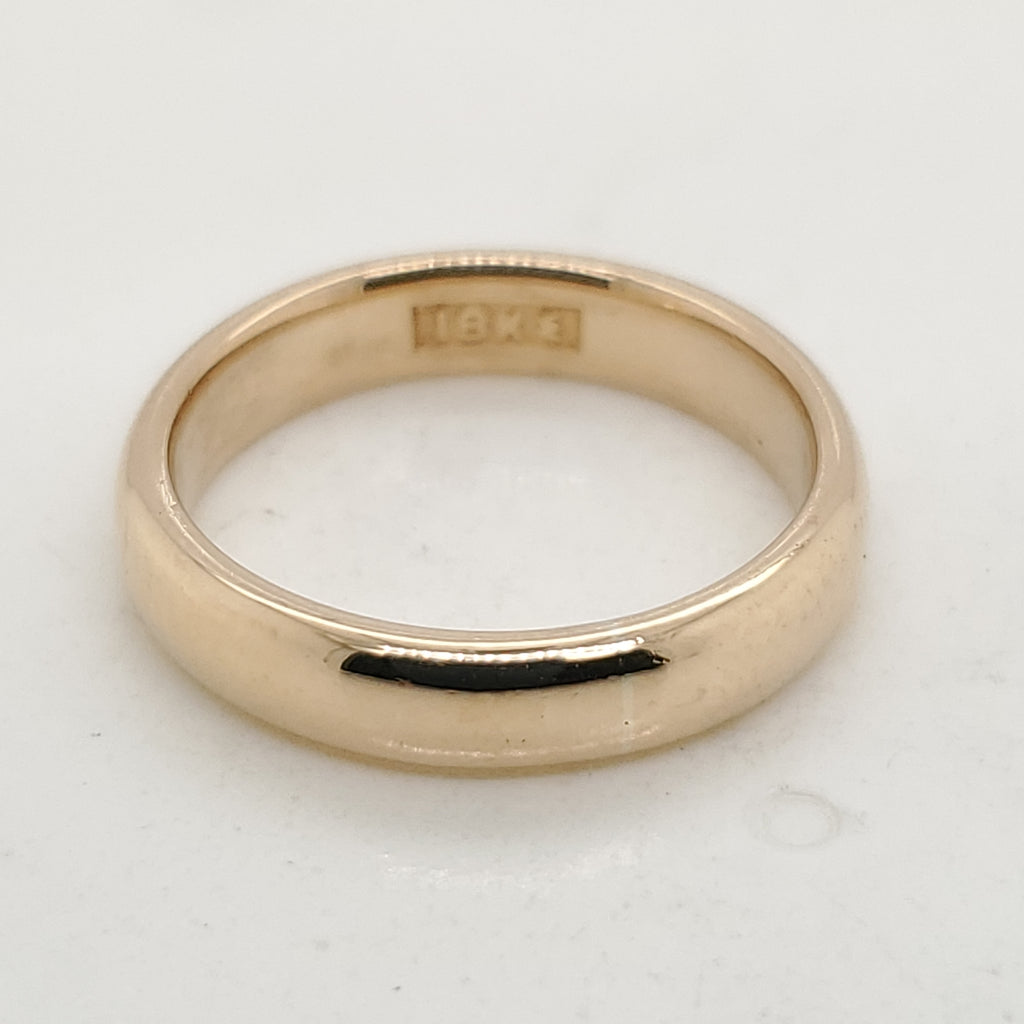 Vintage 18kt Yellow Gold Wedding Band