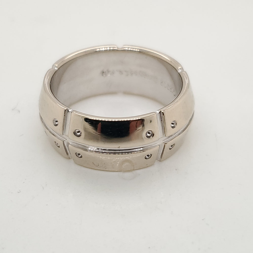Pre-owned Tiffany & Co Streamerica 18kt White Gold Band