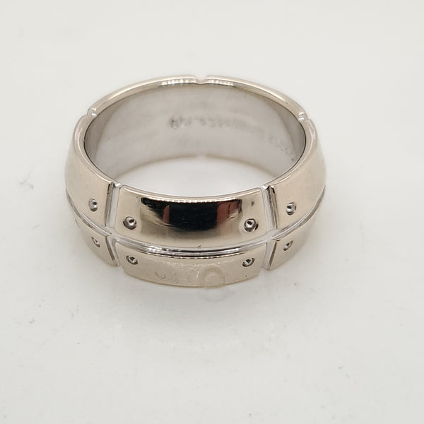 Pre-owned Tiffany & Co Streamerica 18kt White Gold Band