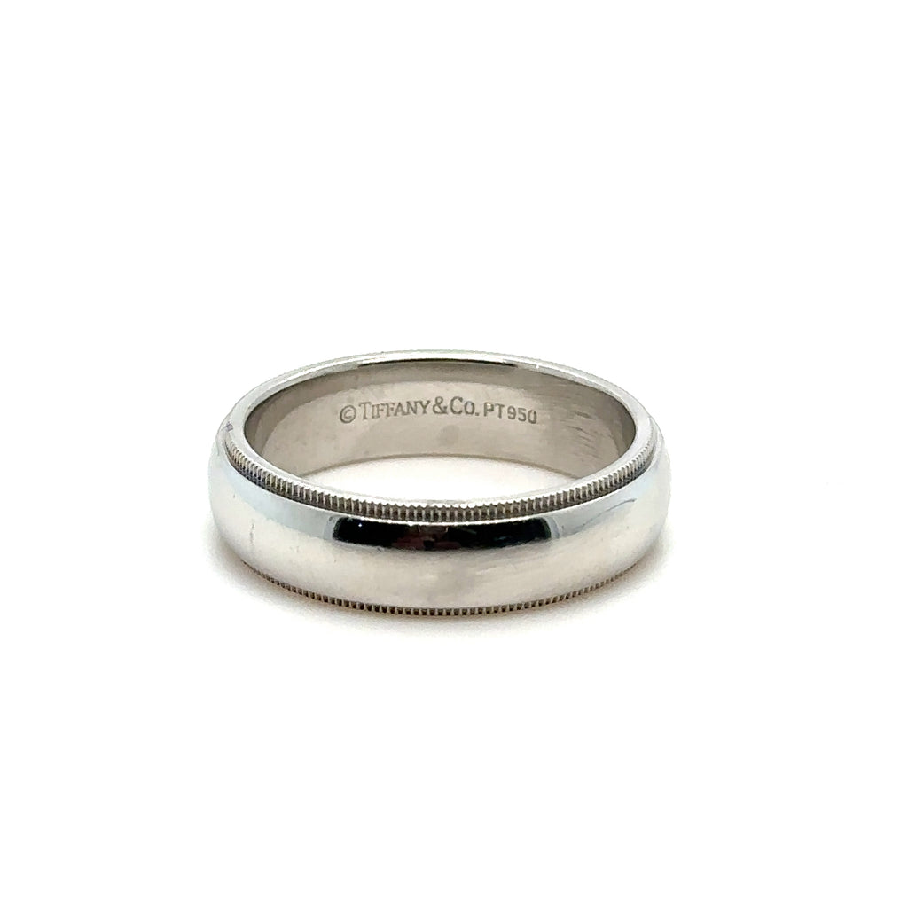 Pre - Owned Tiffany & Co Platinum Mens Wedding Band