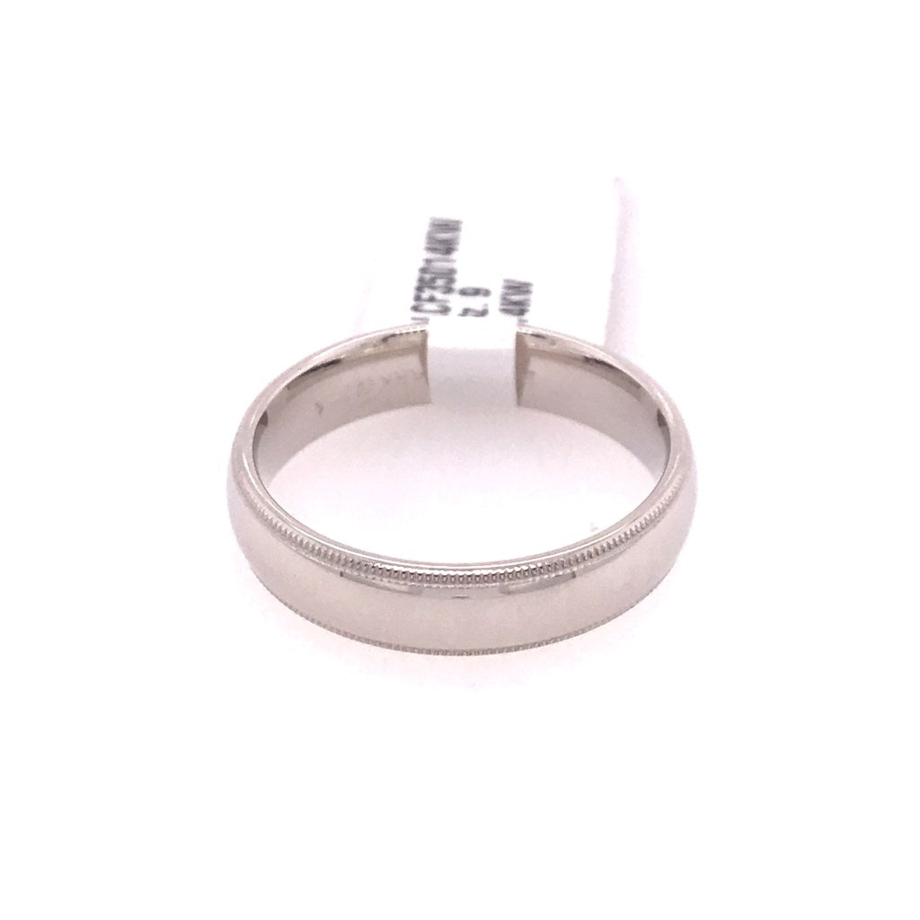 Benchmark White Gold Wedding Band