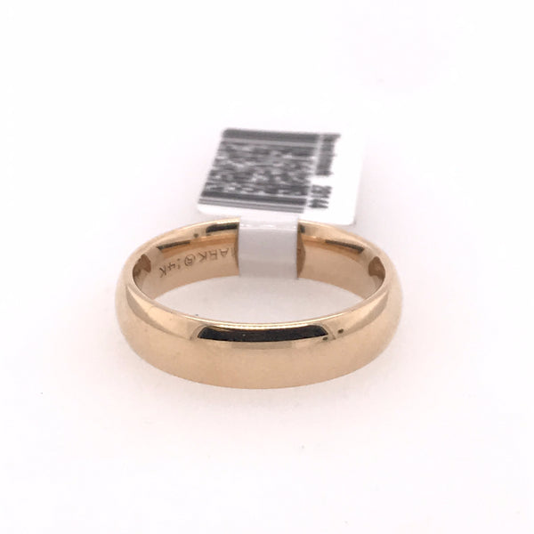 Benchmark Comfort Fit Yellow Gold Wedding Band