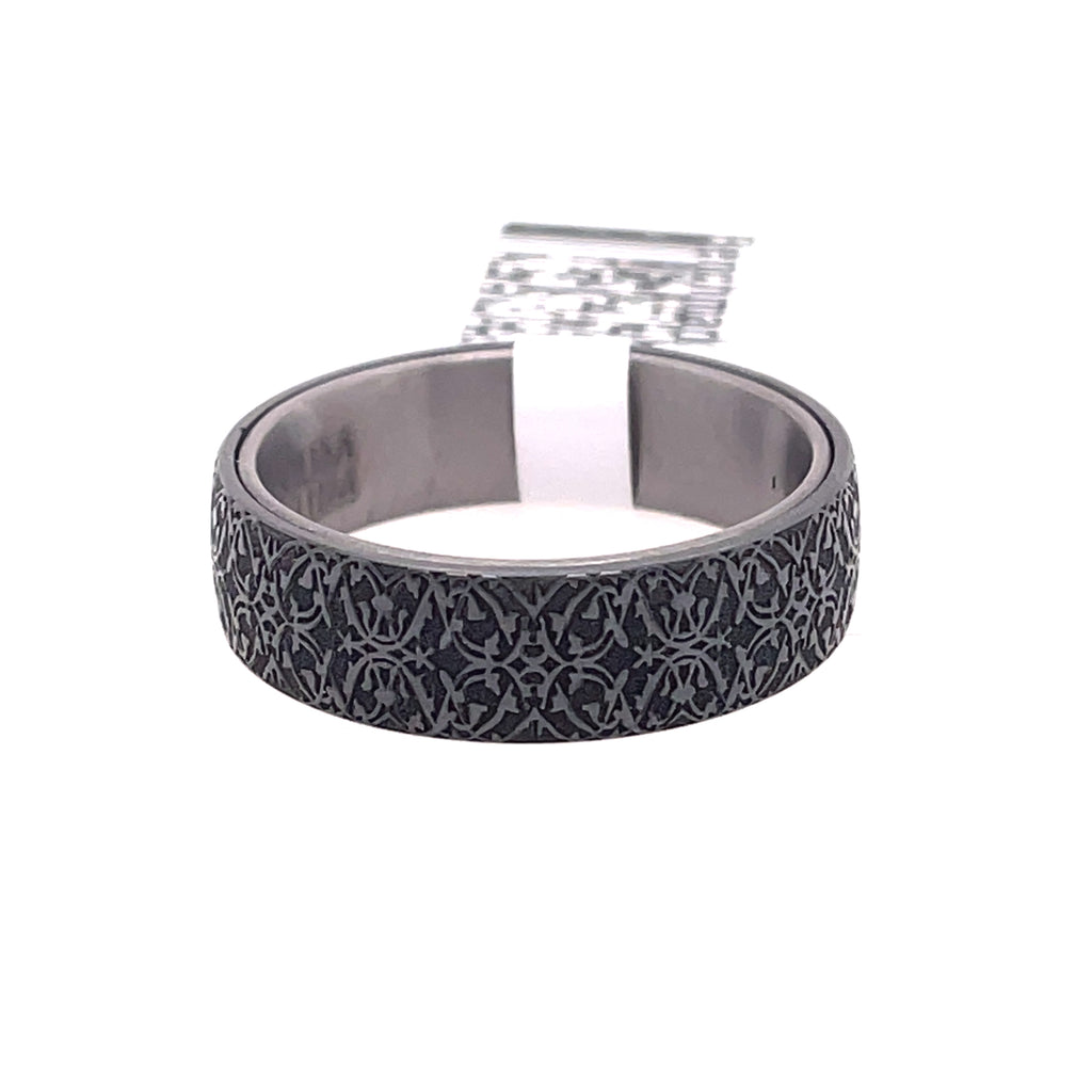 Benchmark Comfort Fit Mens Wedding Band In Tantalum And Titanium