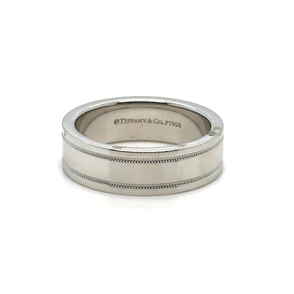 Pre - Owned Tiffany & Co. Platinum Wedding Band