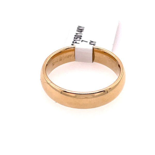 14kt Yellow Gold Benchmark Mens Comfort Fit Wedding Band LCF15014KY10
